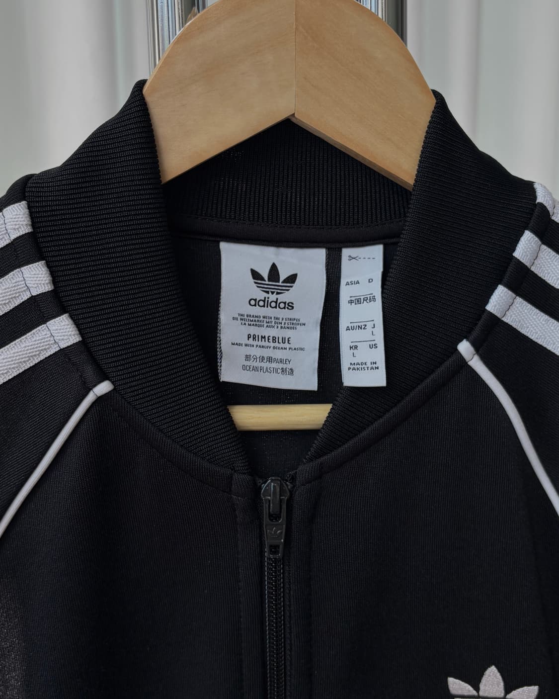 [L]아디다스 트레포일 슈퍼스타 블랙 트랙탑 져지 상품이미지6