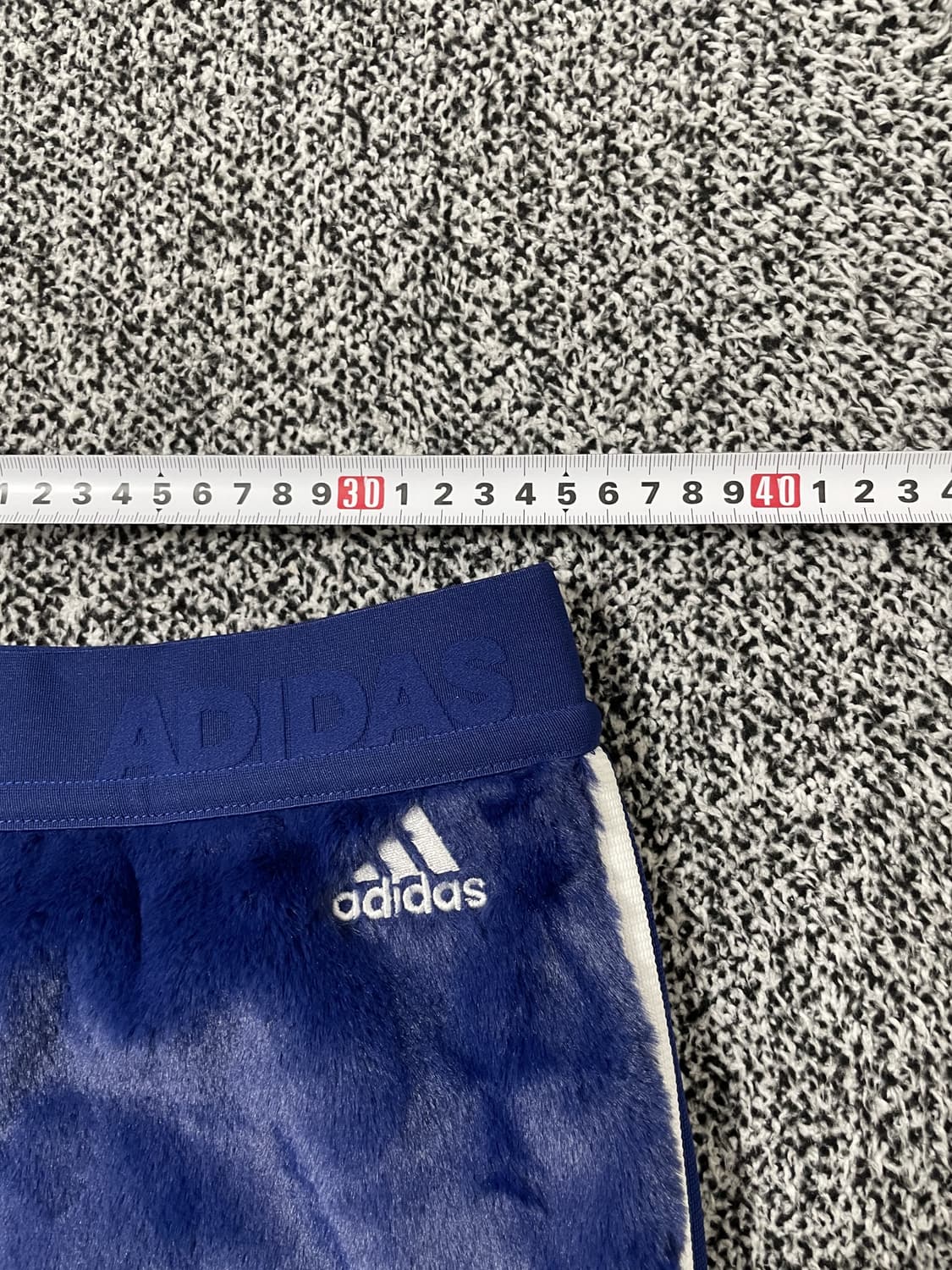 빈티지9. 아디다스 퍼 벨루아 스트라이프 스커트 미니 치마 상품이미지5