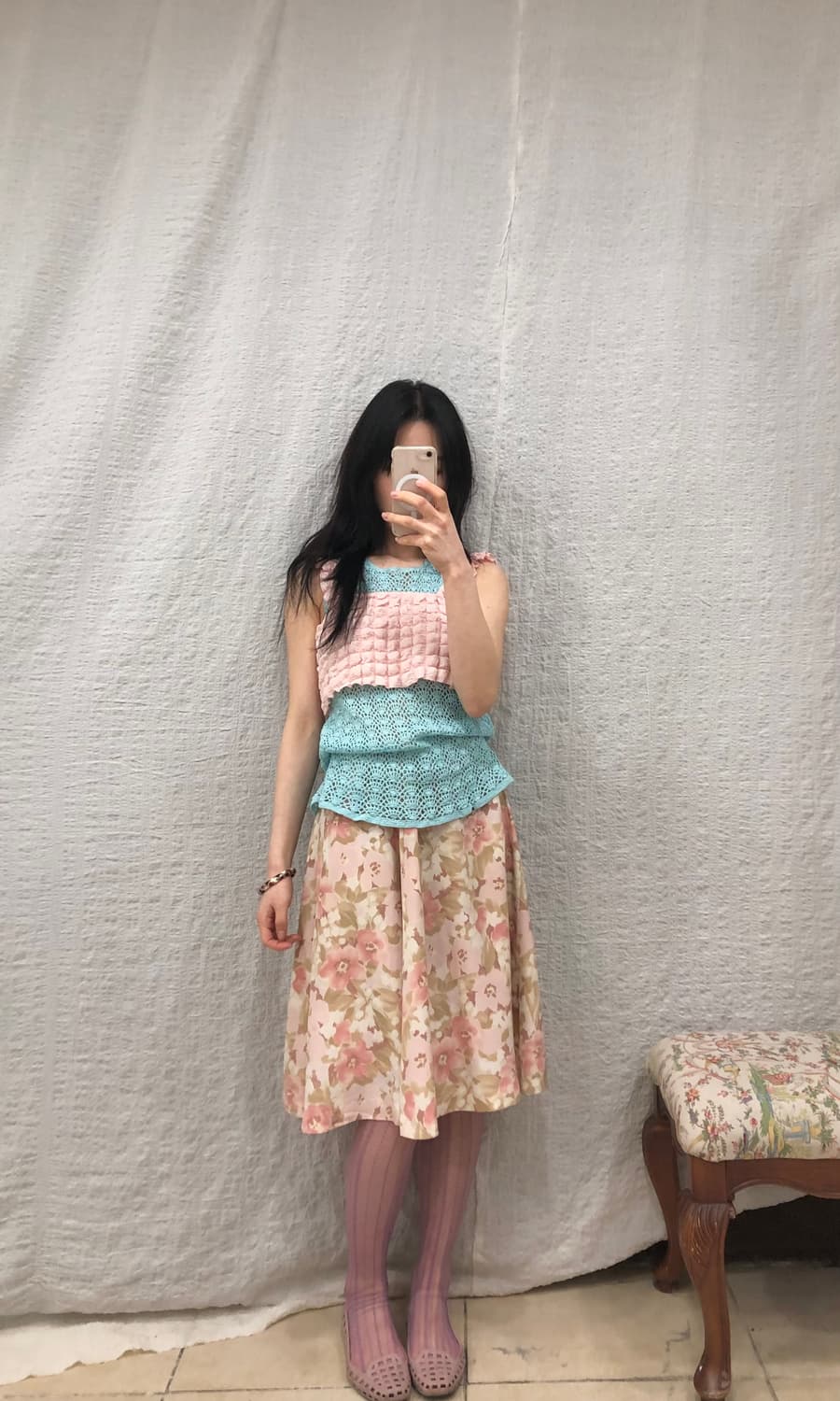 Pom-Pom pink bustier top 상품이미지4