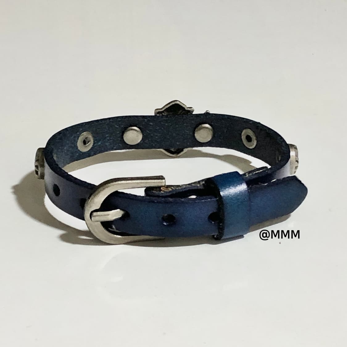 [Unisex] 크롬 크로스 가죽 팔찌 상품이미지2