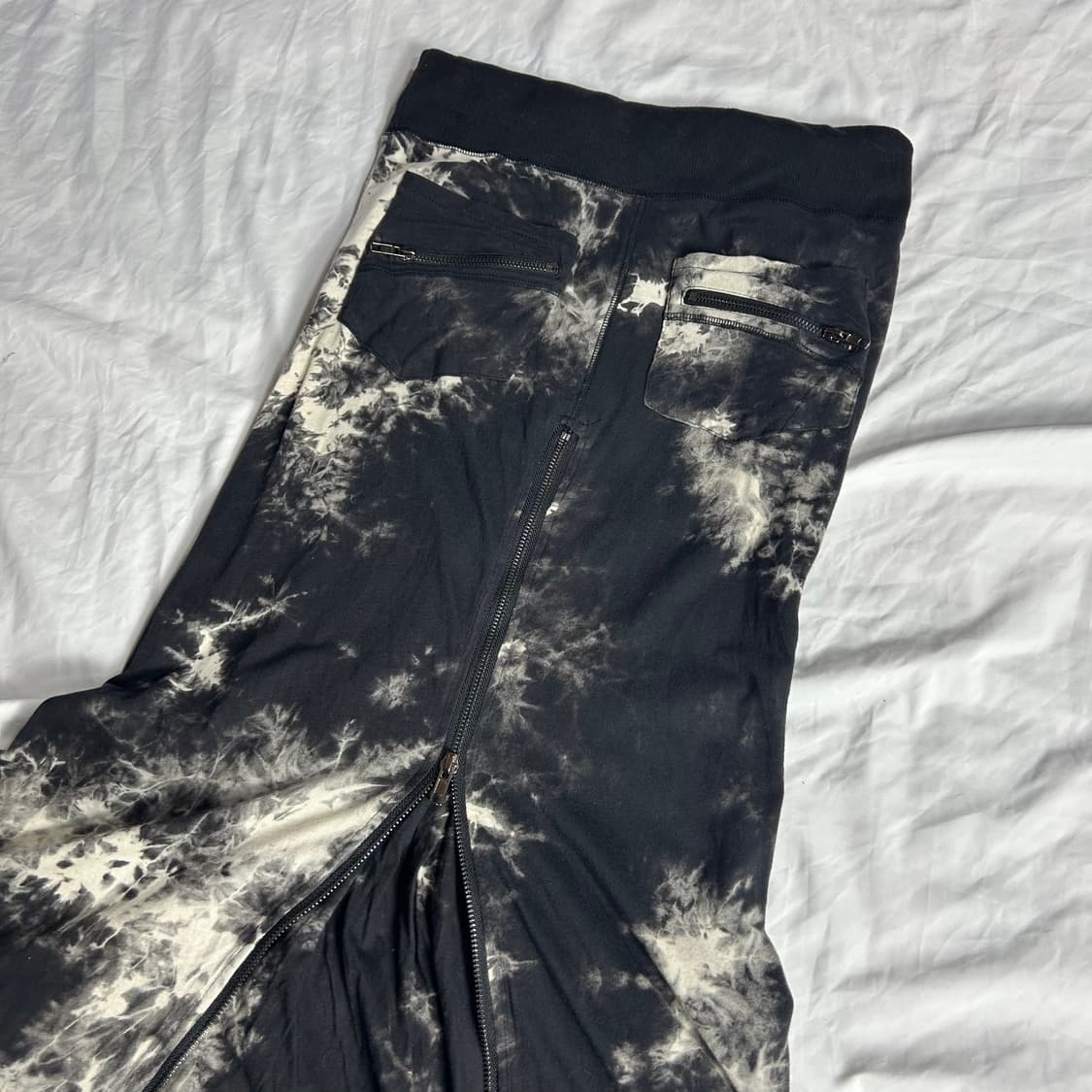 [JPN] 빈티지 타이다이 지퍼 디테일 플레어 롱 스커트 상품이미지6