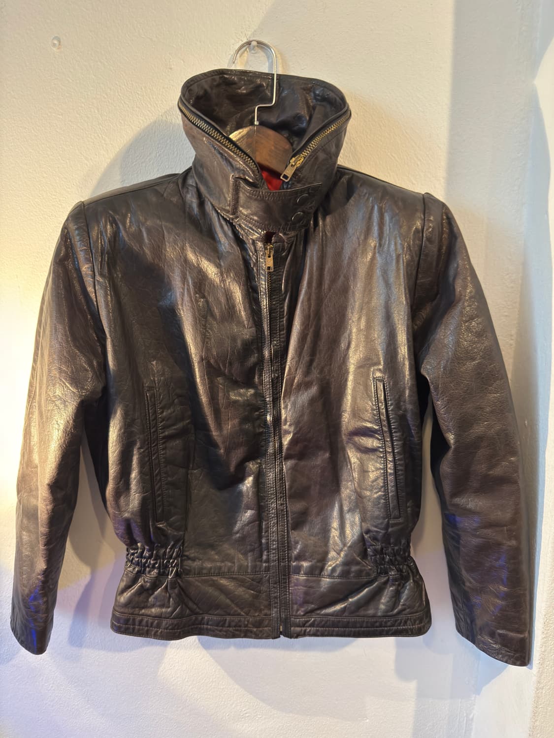 80s Mani by giorgio armani leather jacke 상품이미지1