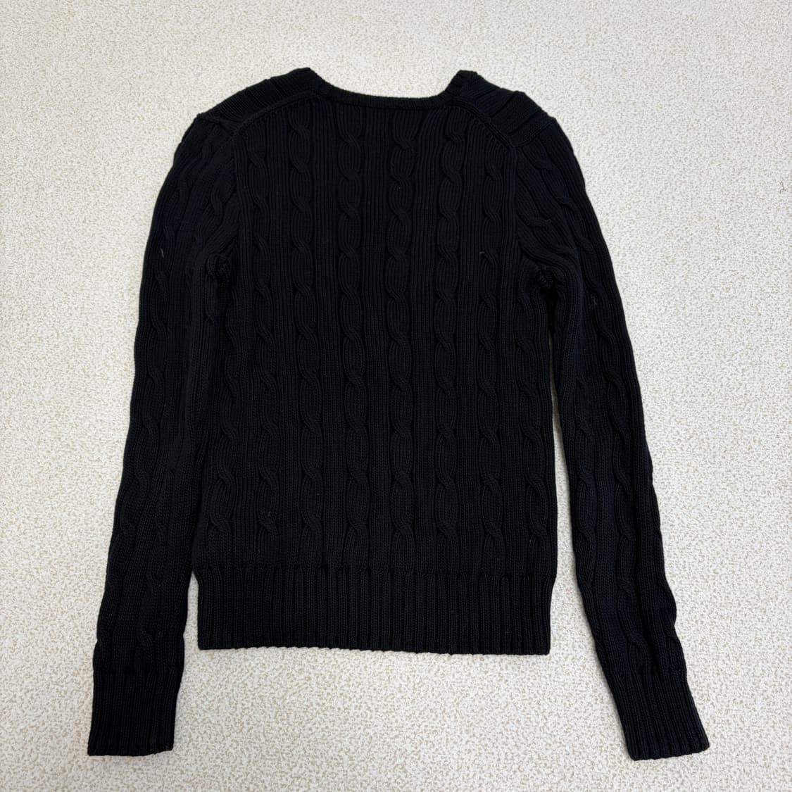 폴로 랄프로렌 여성 케이블 니트 블랙,아이보리 상품이미지3