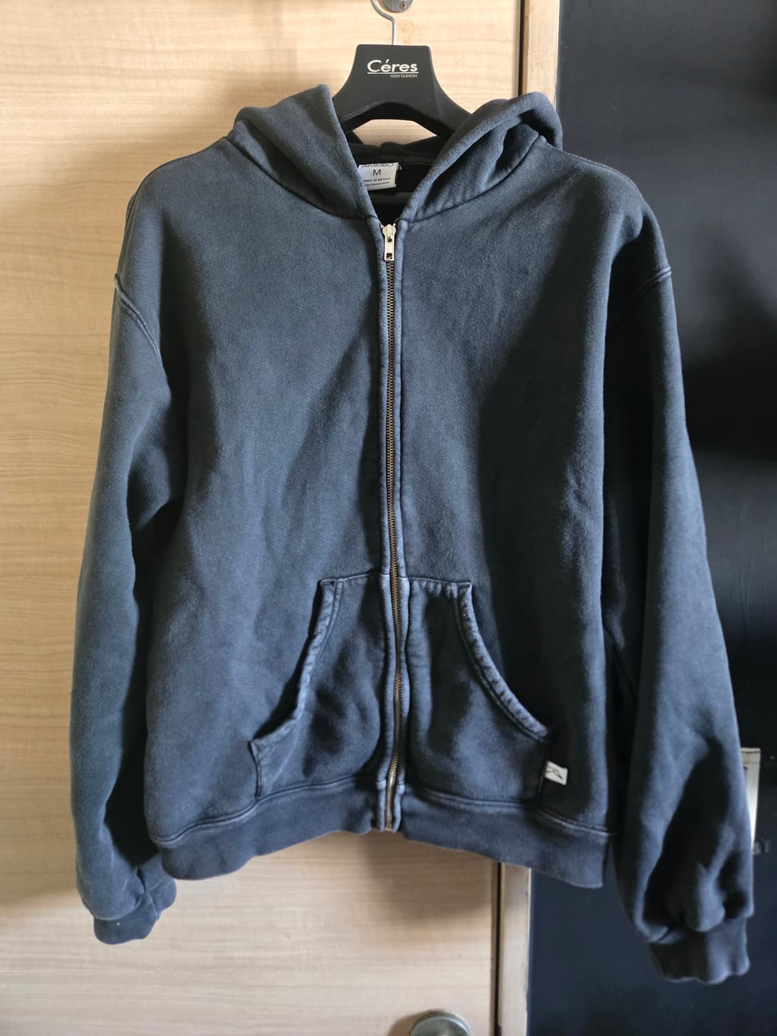 m) 아킴보 클럽 페이디드 블랙 후드집업 상품이미지2