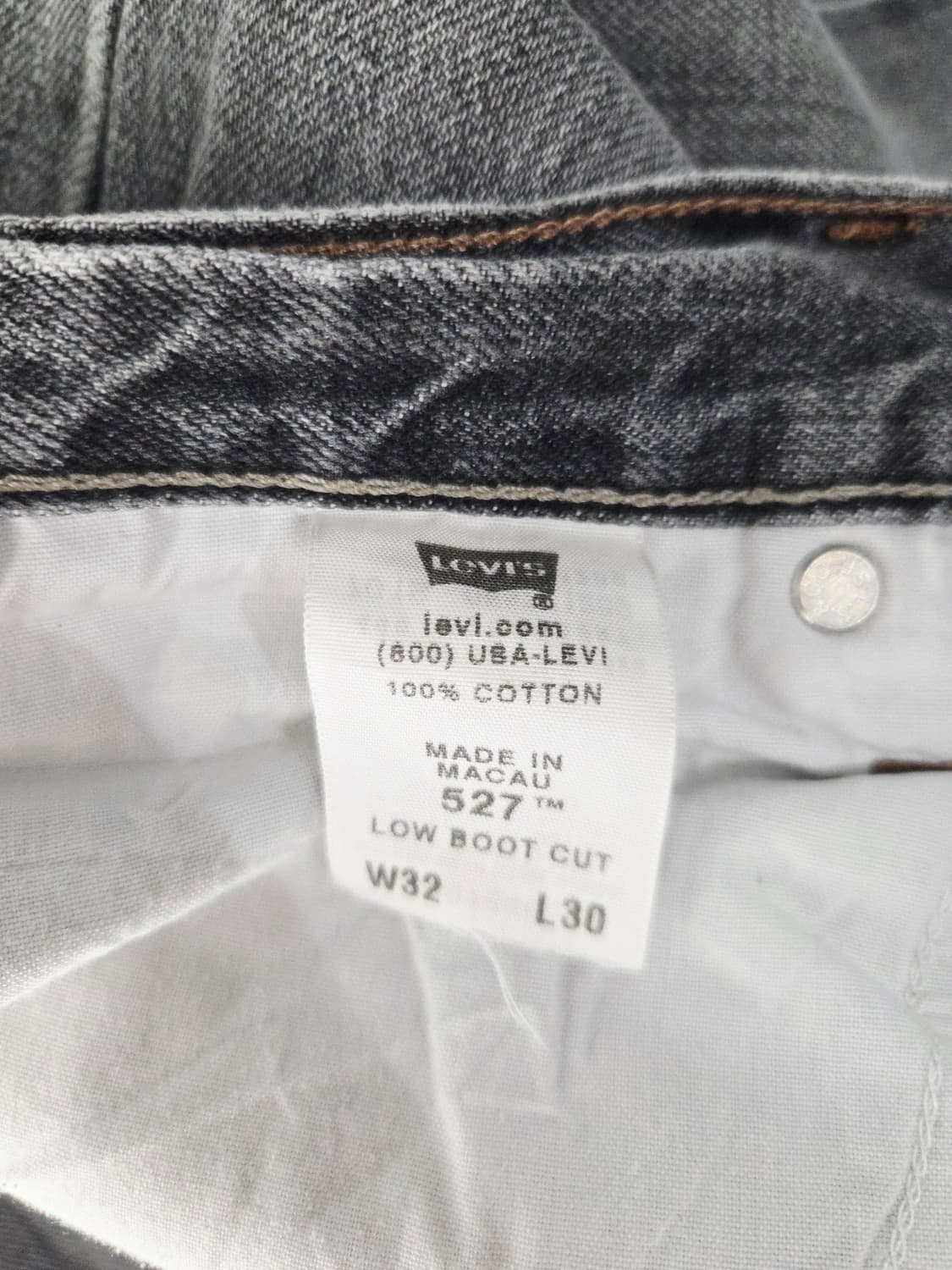 리바이스(Levi's) 527 로우 부츠컷 그레이 데님 팬츠 상품이미지8