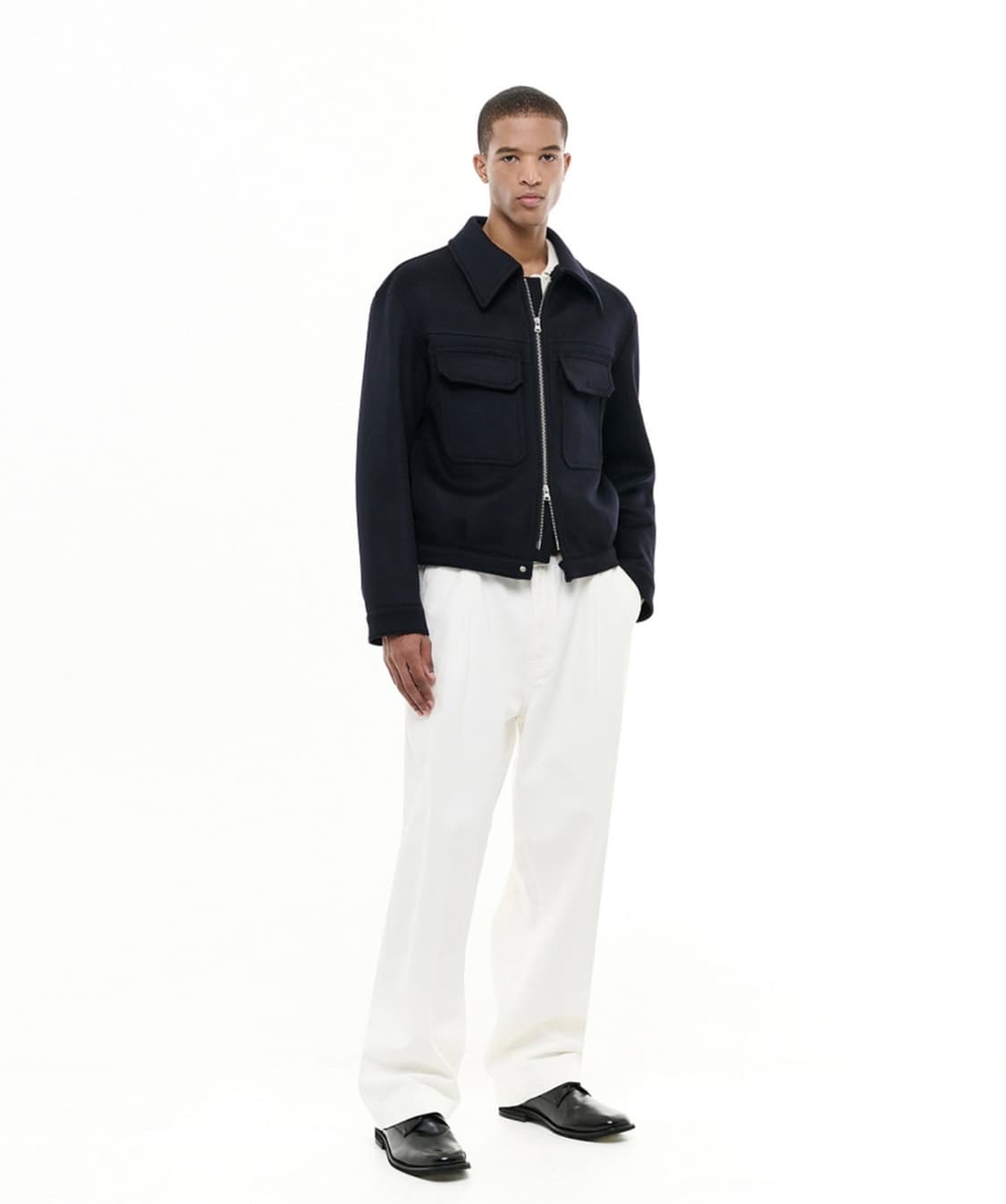 [30] 비슬로우 스탠다드 ONE TUCK CURVED 데님 상품이미지2