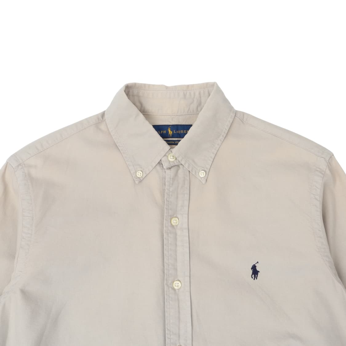 폴로 랄프로렌 옥스포드 라이트 베이지 클래식핏 셔츠 상품이미지2