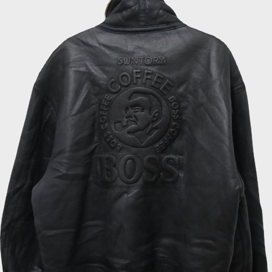 SUNTORY BOSS COFFEE 소가죽 무스탕 자켓 64768 상품이미지8