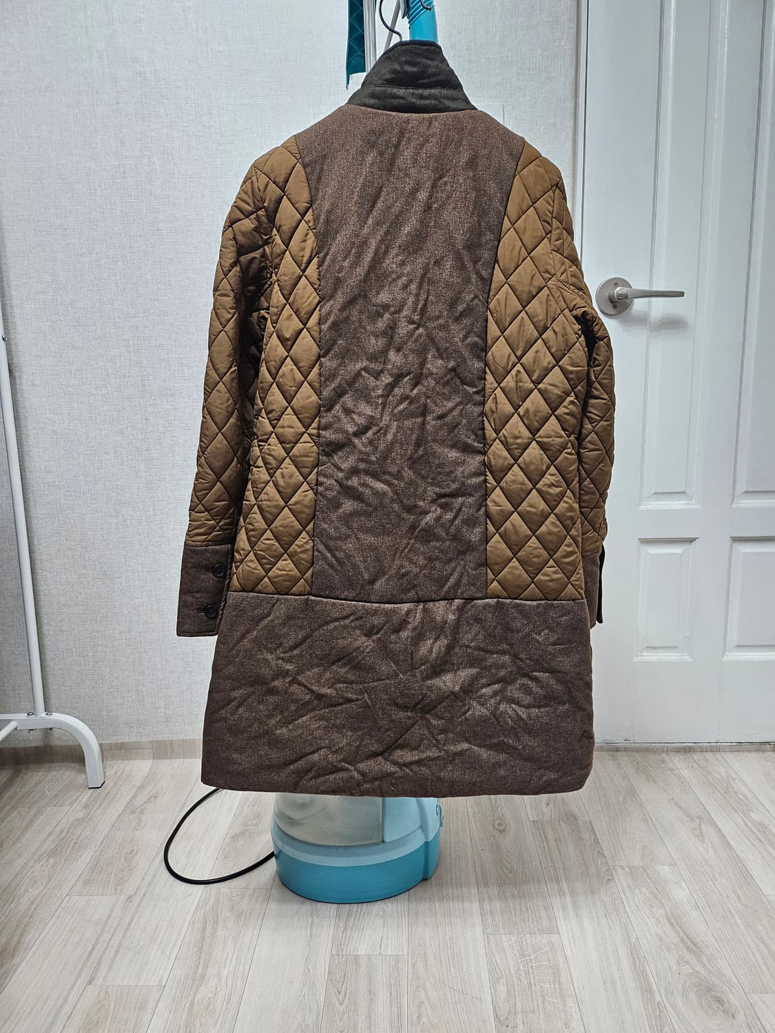 (95)L♡새상품♡노스페이스 화이트라벨 로턴 헤리티지[브라운]퀼팅자켓코트 상품이미지7