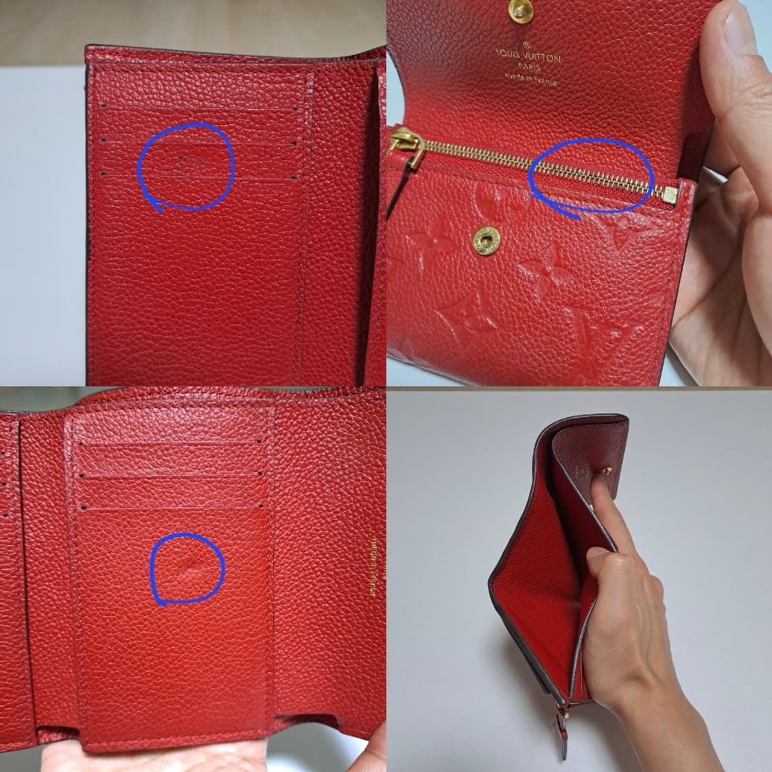 [100%/정품] 루이비통 모노그램 앙프렝뜨 퐁 뇌프 반지갑 상품이미지8