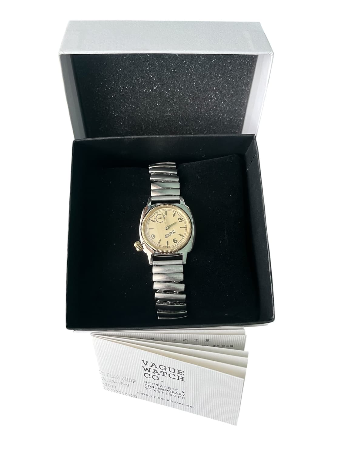 솔로이스트 x 바그워치 쿠신 베이지 32mm 상품이미지1