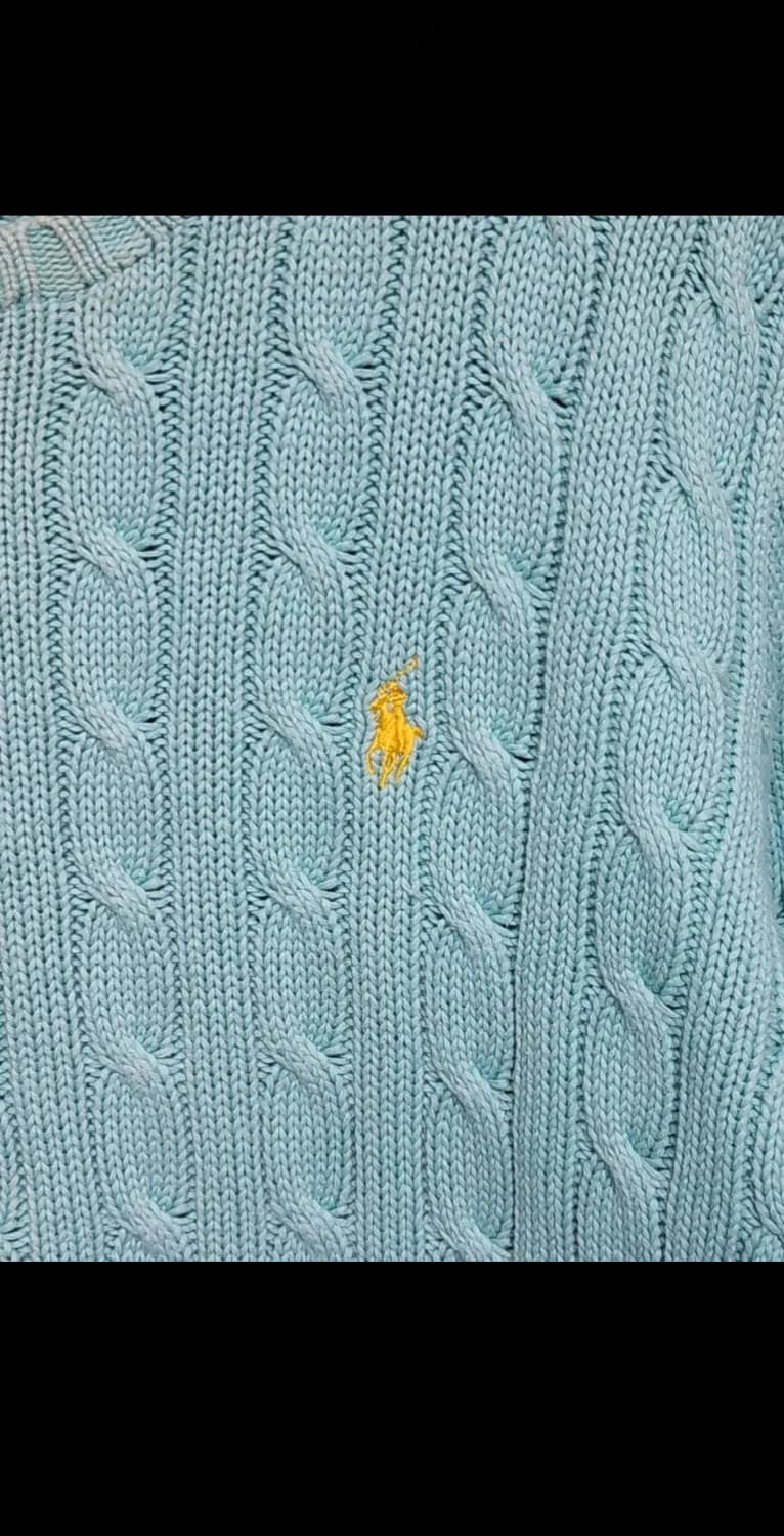 (M) 랄프로렌 폴로 케이블 니트 파스텔 꽈배기 스웨터  상품이미지4