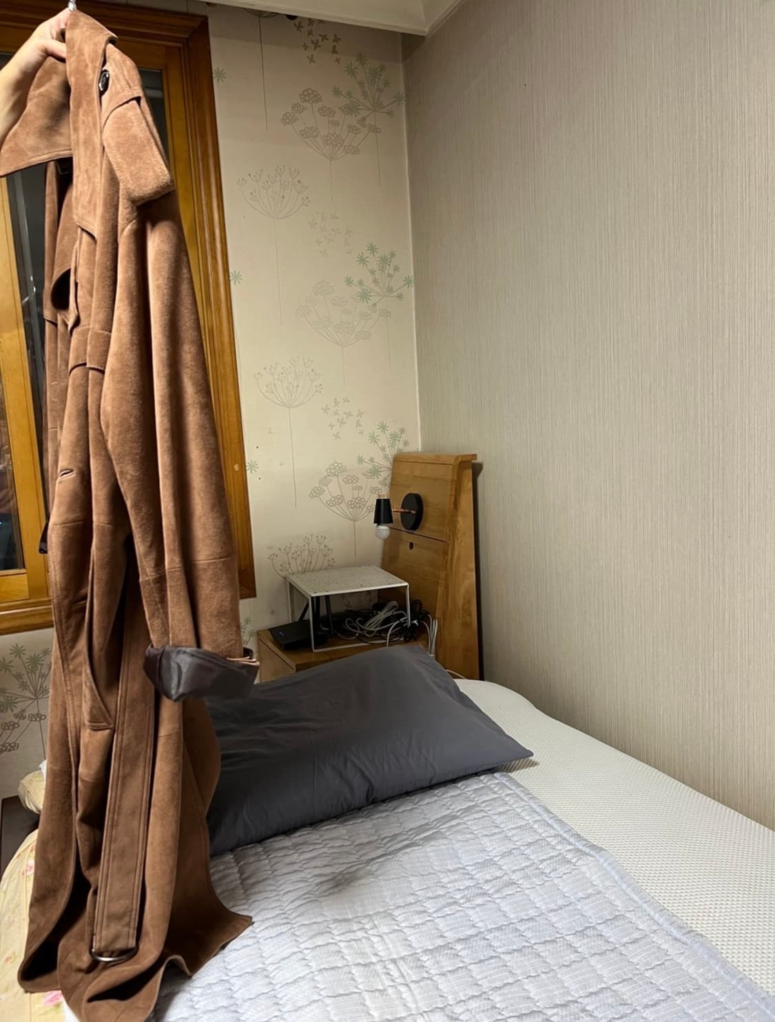 솔리드옴므 고트스킨 스웨이드 트렌치 코트 상품이미지2