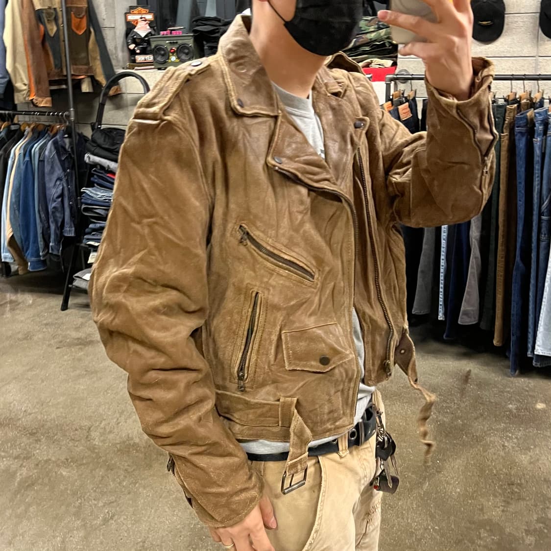 빈티지 스웨이드 라이더 자켓 (105) 상품이미지3