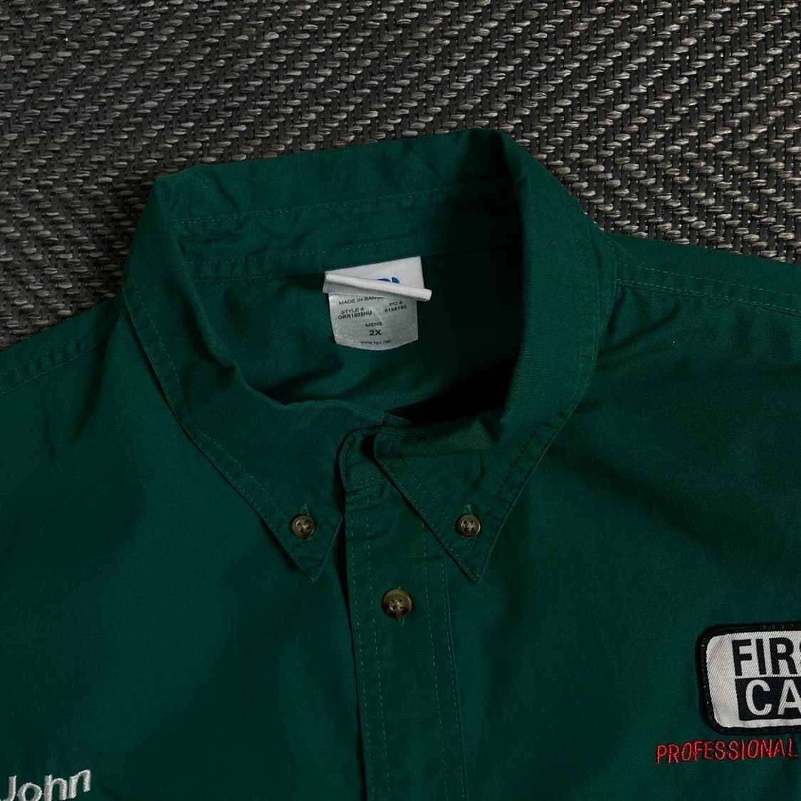 USA 오리지날 빈티지 박시핏 워크 셔츠 그린y 4230 상품이미지5