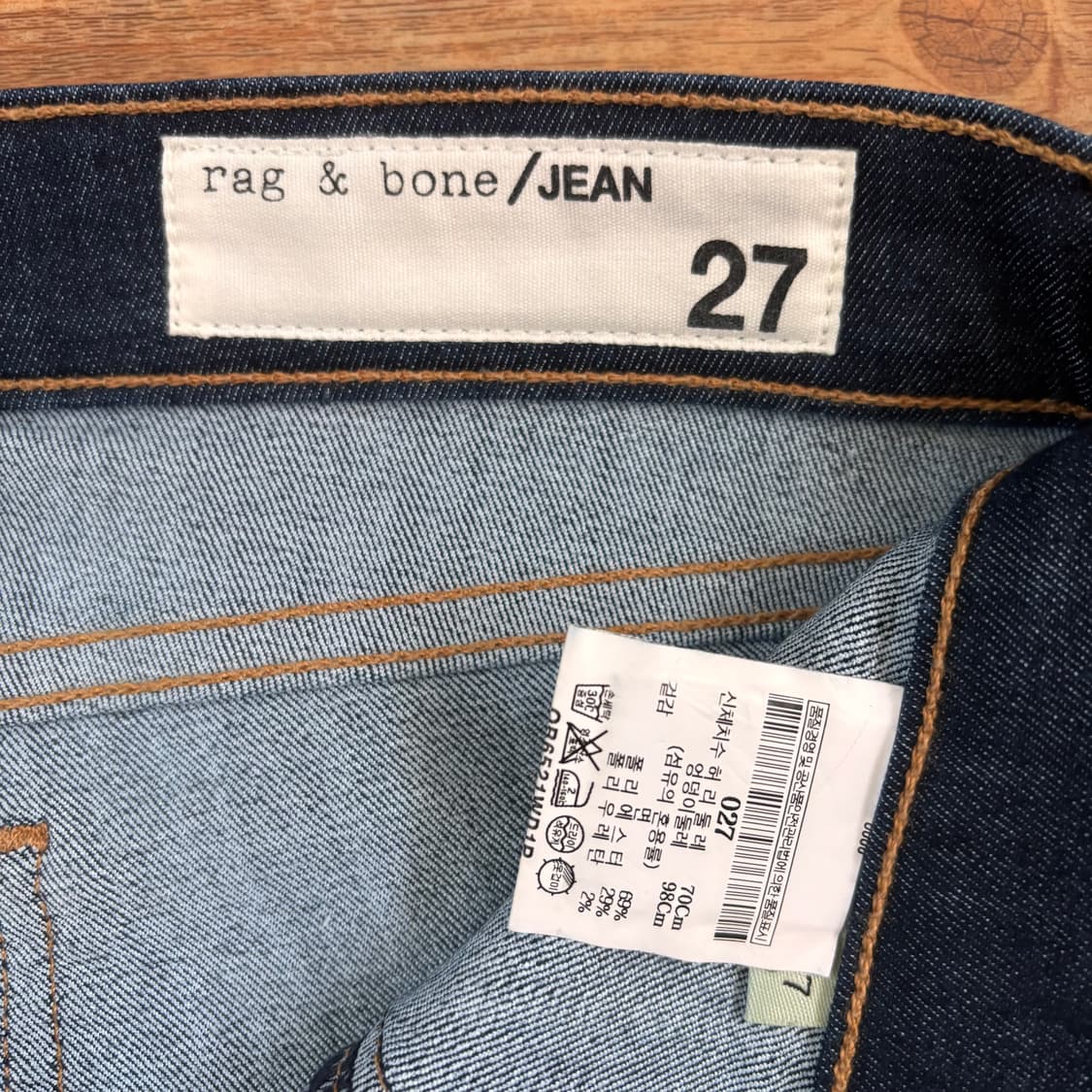 새제품급 27 랙앤본 미국 수입 정품 스판 데님 청바지 스키니진  상품이미지5