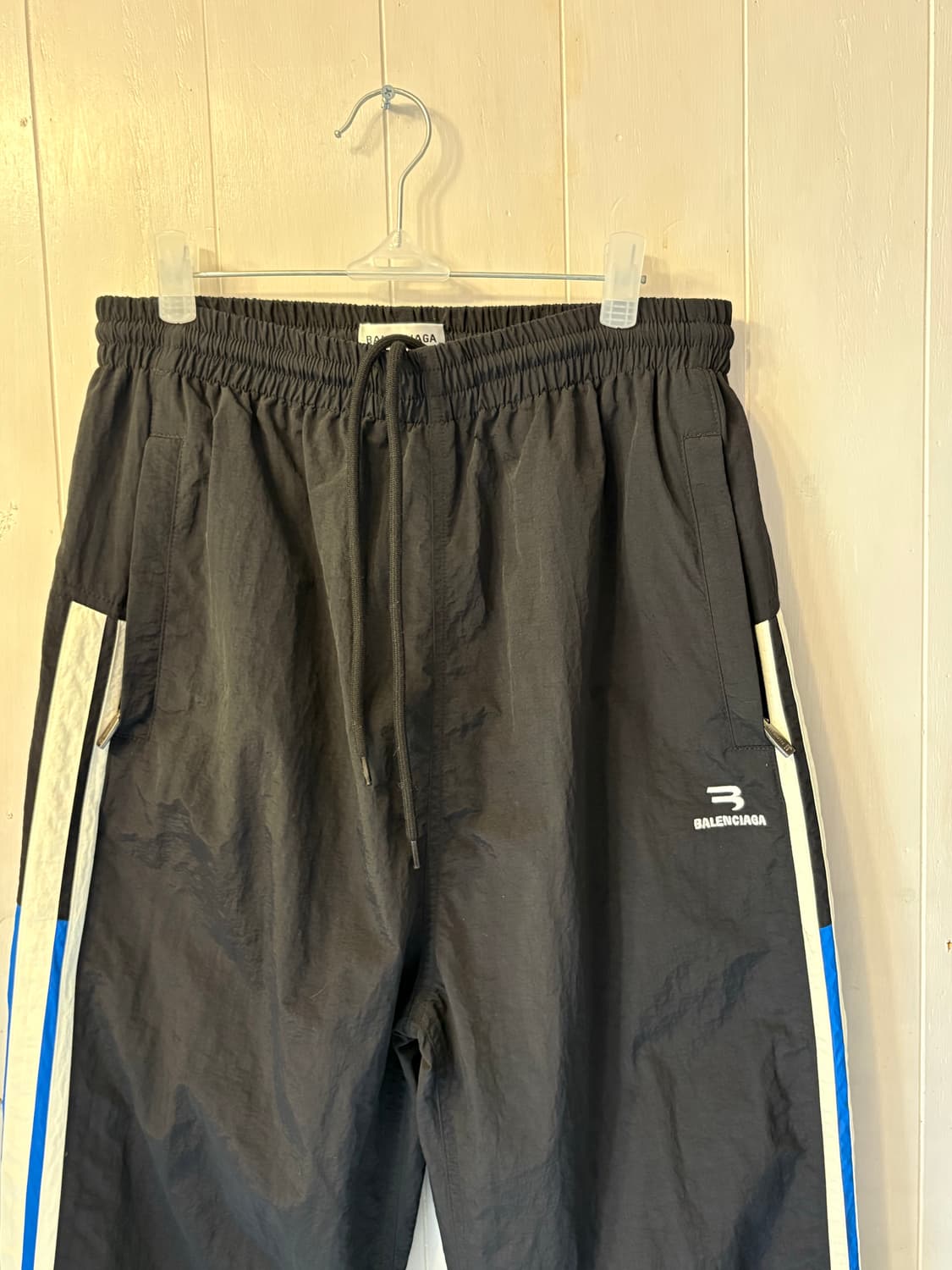 Balenciaga black nylon line pants 상품이미지2