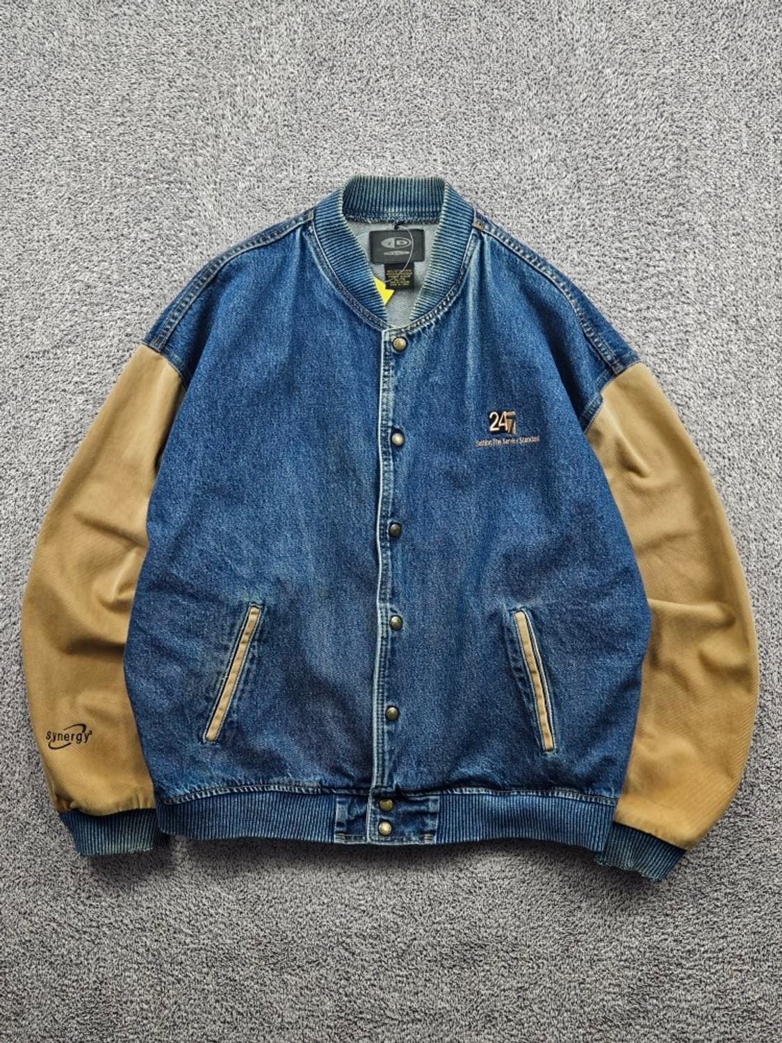 ID WEAR 코튼 데님 바시티 자켓 ( XL ) / 11580 상품이미지1