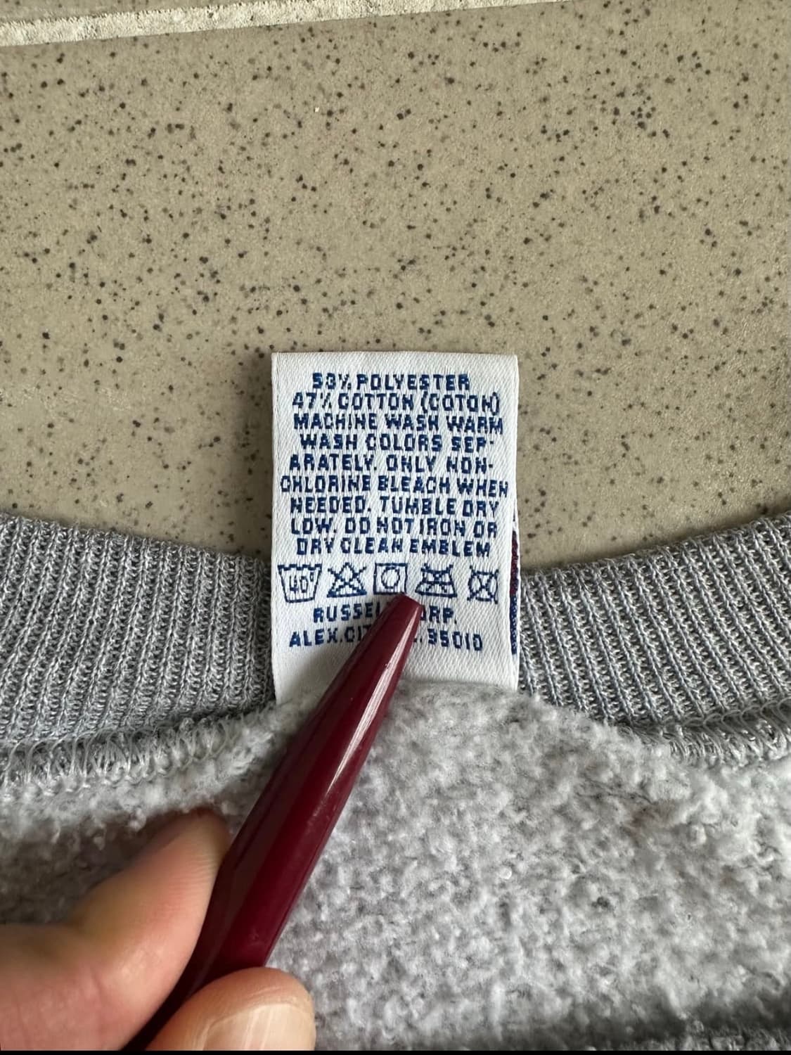 90s 빈티지 러셀 스웻셔츠 그레이 L [USA] 상품이미지5