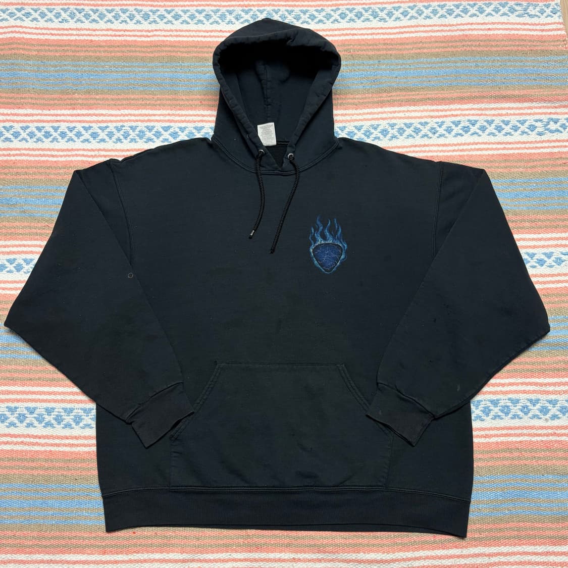 00s 미국 빈티지 플레임 기타 후드티 후드집업 상품이미지5