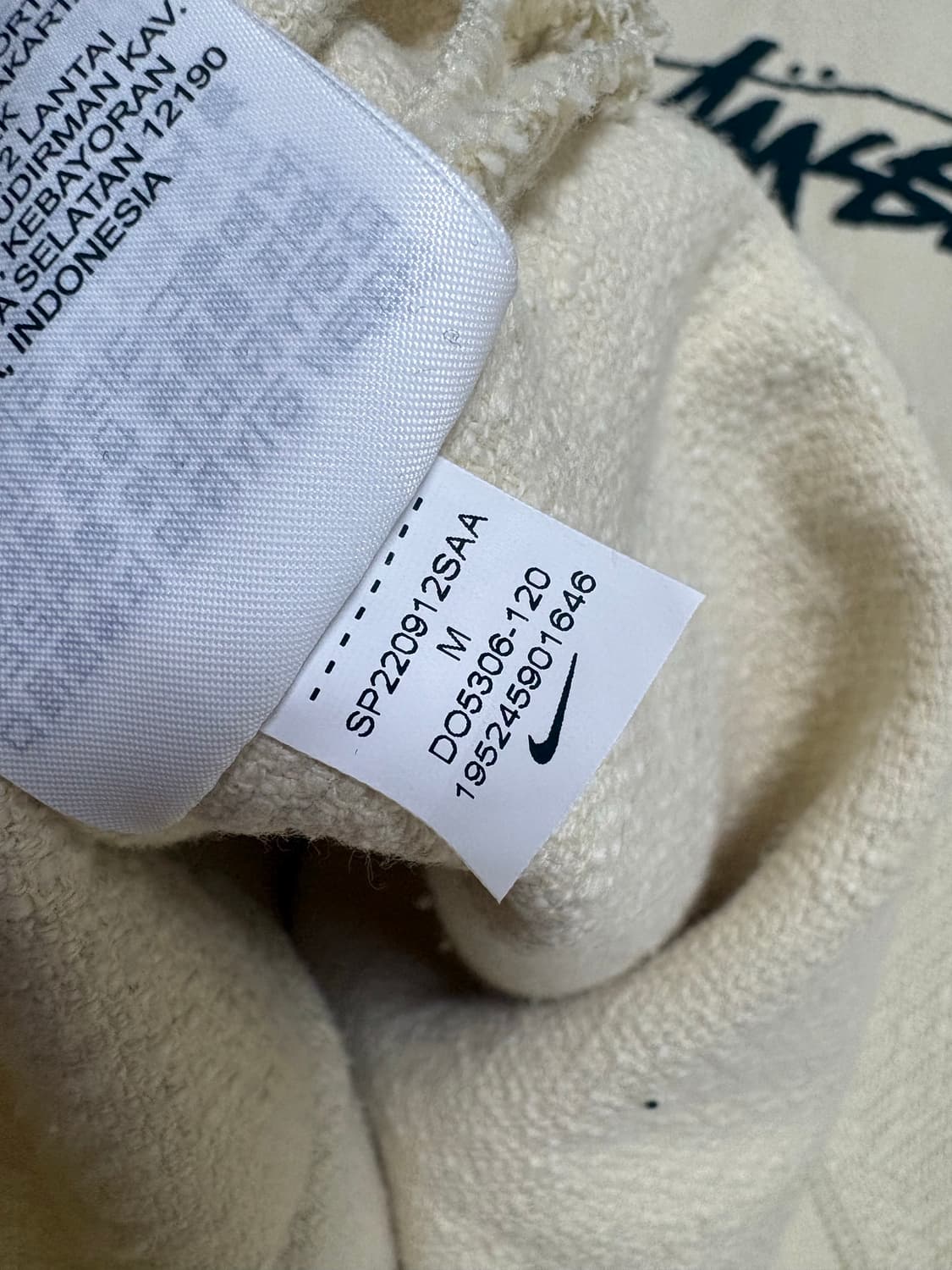 나이키 x 스투시 NRG 플리스 헴프 풀오버 내츄럴 M 상품이미지5