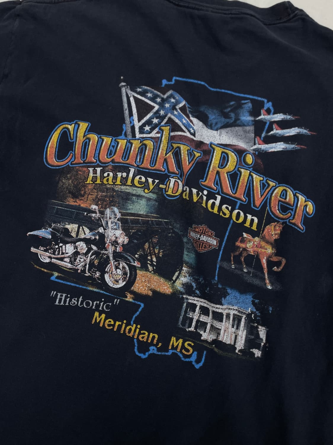 [L] 00s made USA 할리데이비슨 숏 슬리브 반팔 티셔츠 상품이미지6