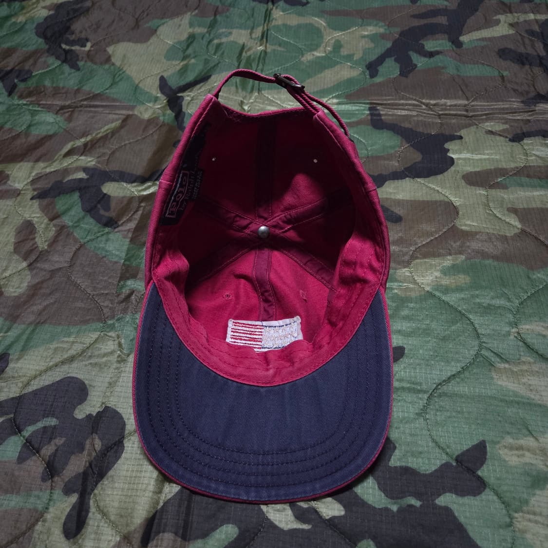 90s Vintage Polo Ralph Lauren USA Flag 캡 상품이미지3