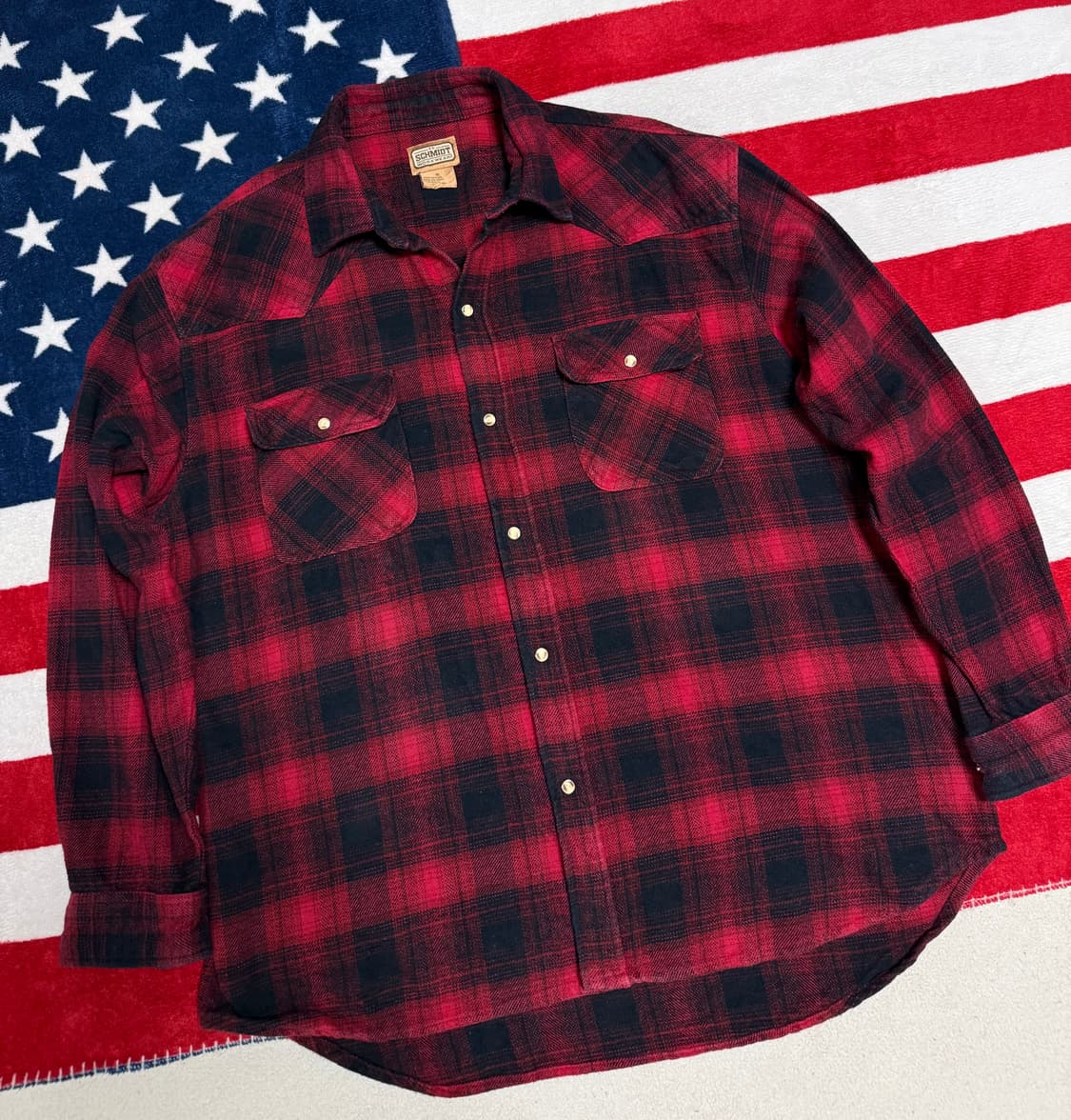 버팔로체크 플란넬 웨스턴 셔츠 SCHMIDT flannel shirt 상품이미지4
