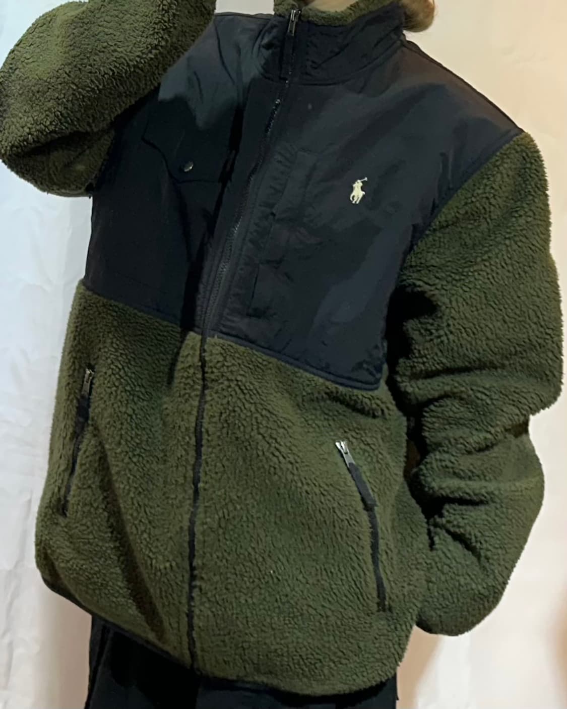 폴로랄프로렌 화이트 포니 플리스 집업 자켓 상품이미지1