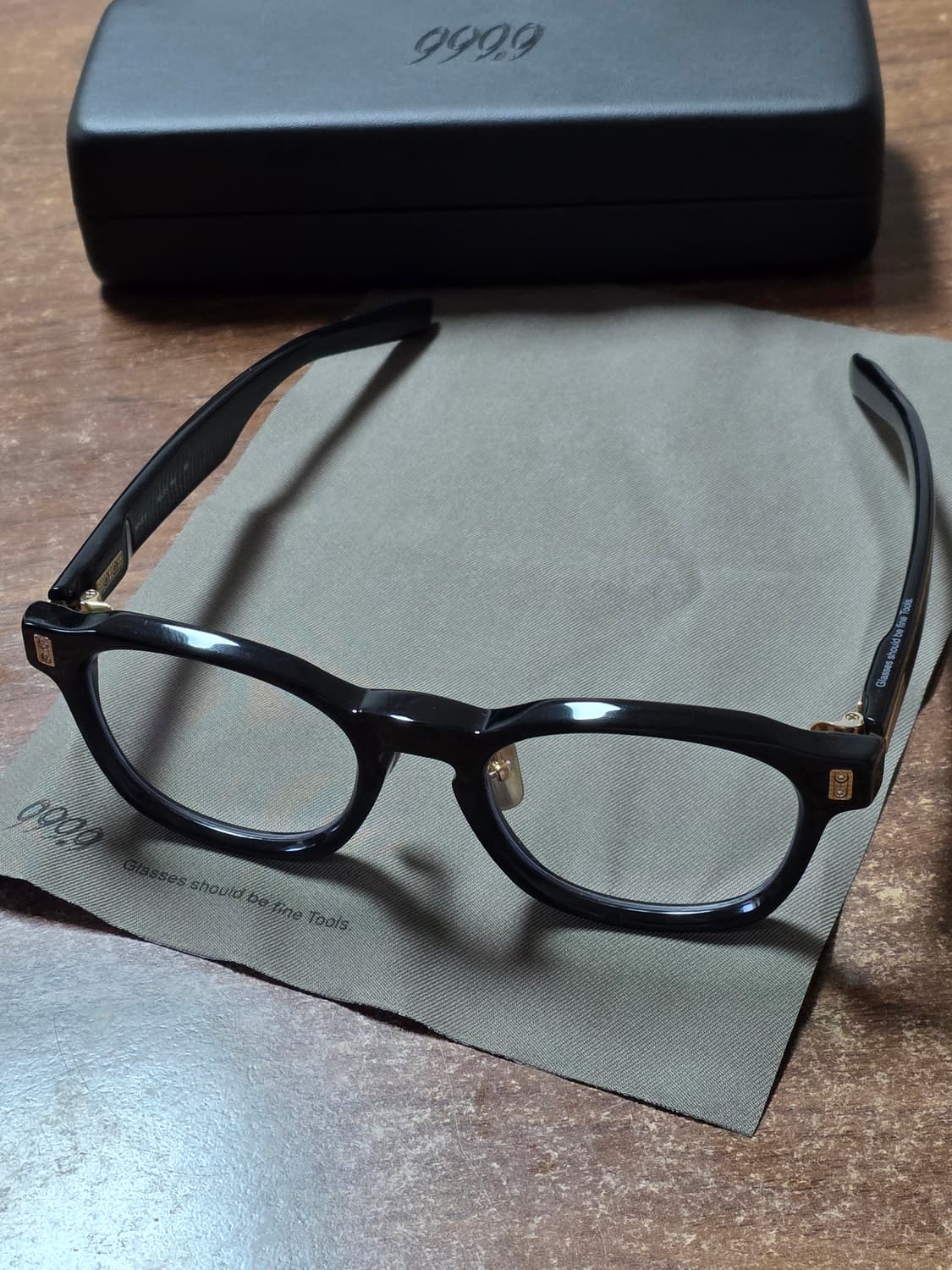 포나인즈 하이엔드 np-02h 검정 뿔테 999.9 상품이미지1