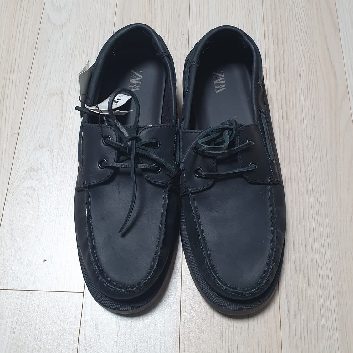 새제품270) 자라  가죽 데크 슈즈 로퍼 구두 상품이미지7