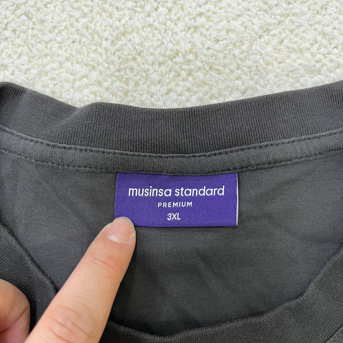 3XL 무신사스탠다드 빅사이즈 반팔티 0316M 상품이미지2