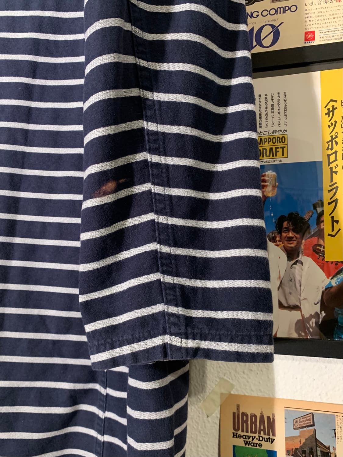 캐피탈 스트라이프 네이비 커버올 자켓 상품이미지7