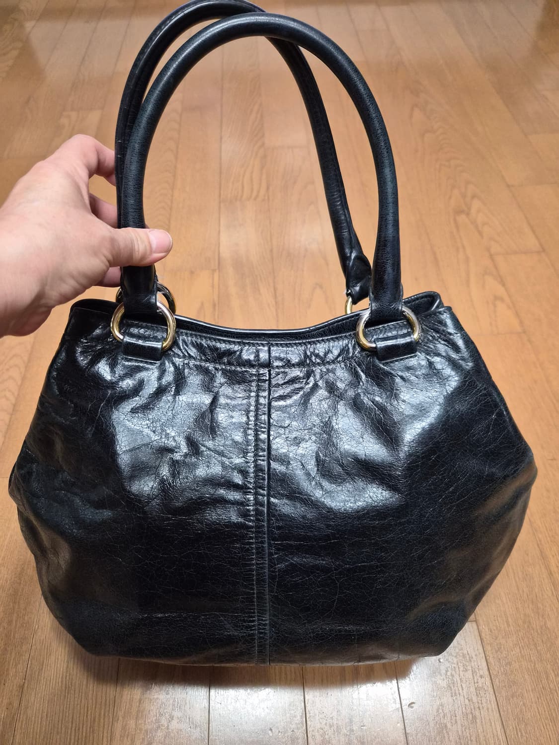 (정품) 프라다 비텔로 샤인 가죽 숄더백 (명품 가방 토트백) 상품이미지3