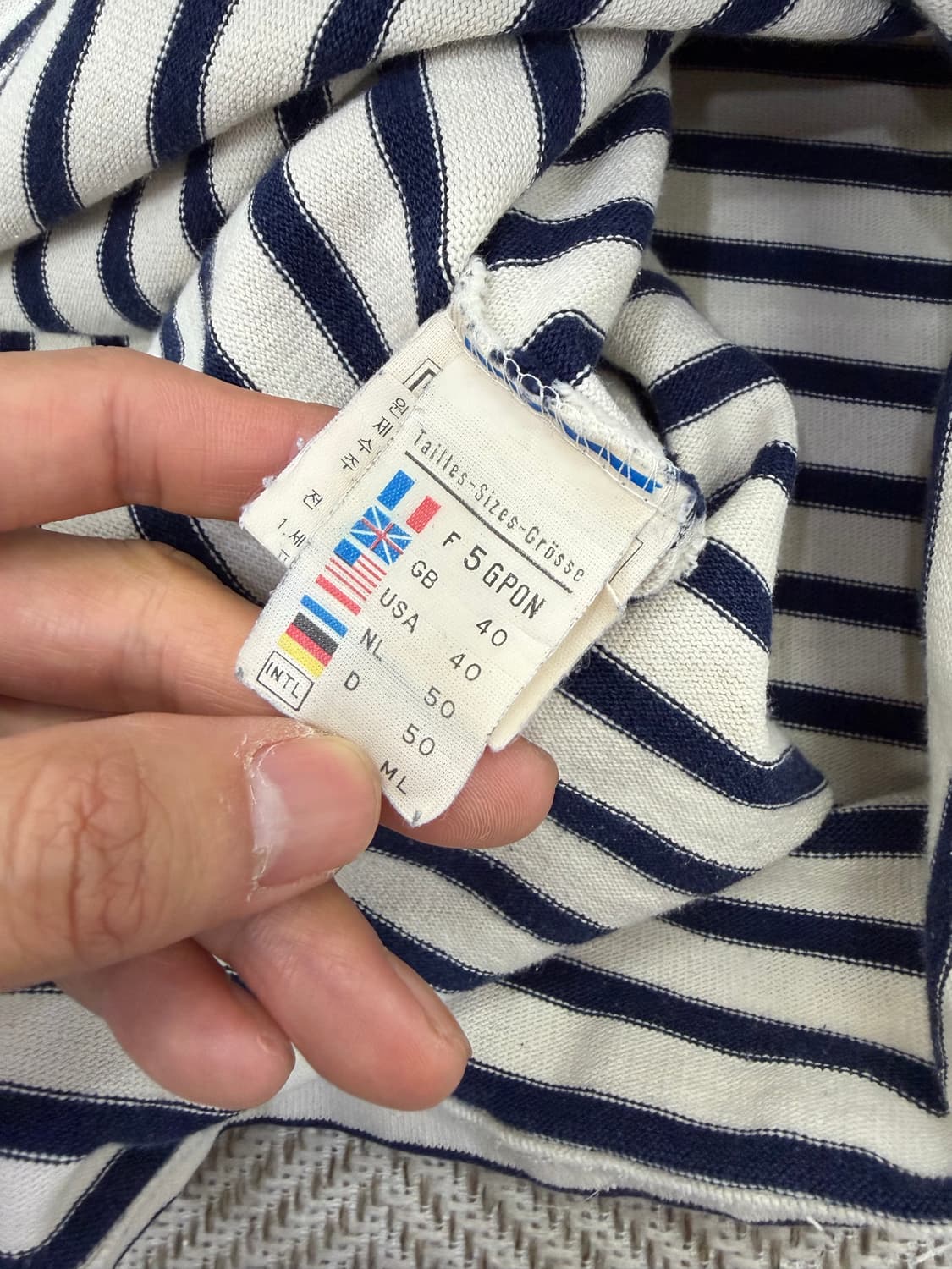 정품) 세인트제임스 여성 엠보패치 티셔츠 40 상품이미지7