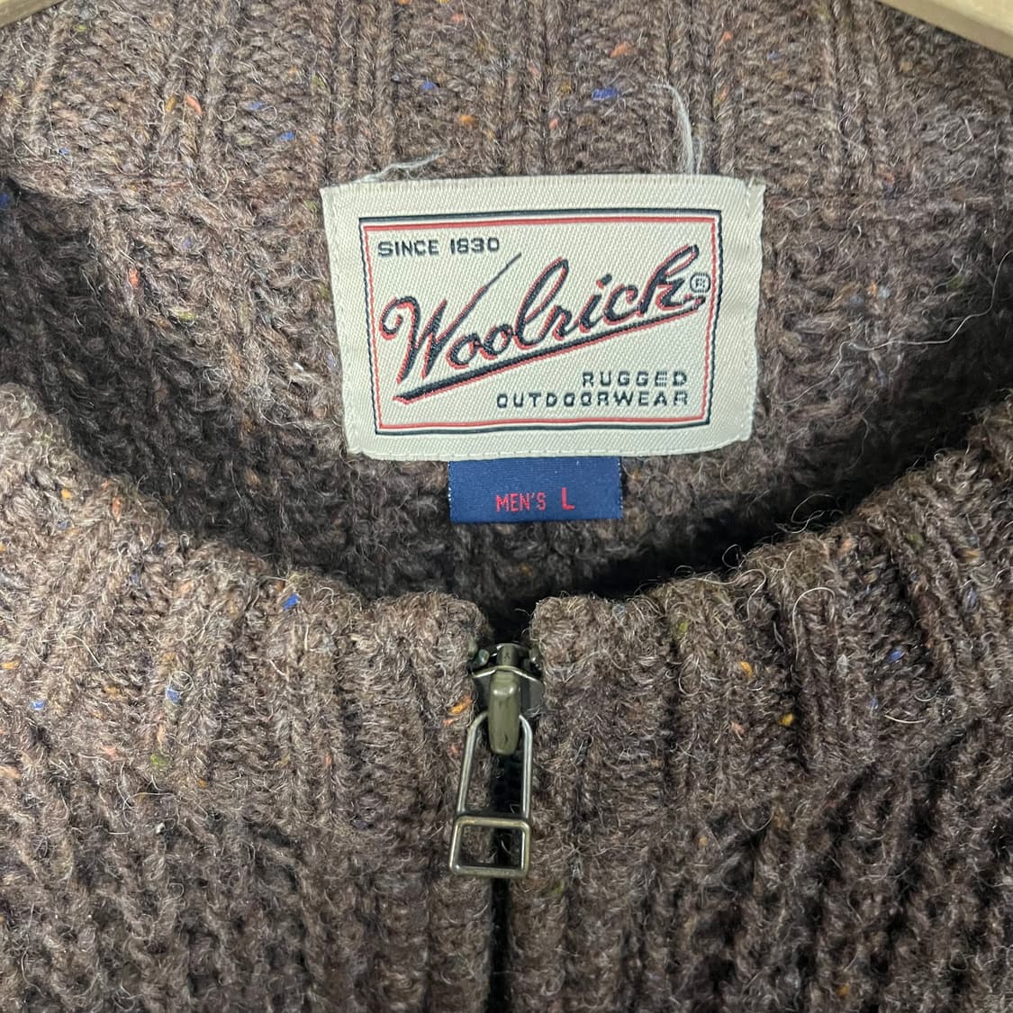 [Woolrich] 00s 울리치 엘보패치 하프집업 울 니트 상품이미지5