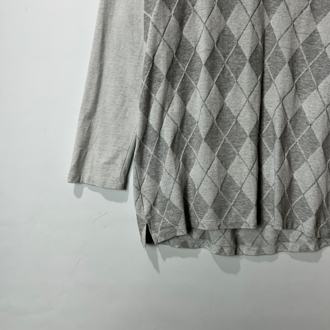[BURBERRY] 버버리 블랙라벨 아가일 브이넥 티셔츠 상품이미지3