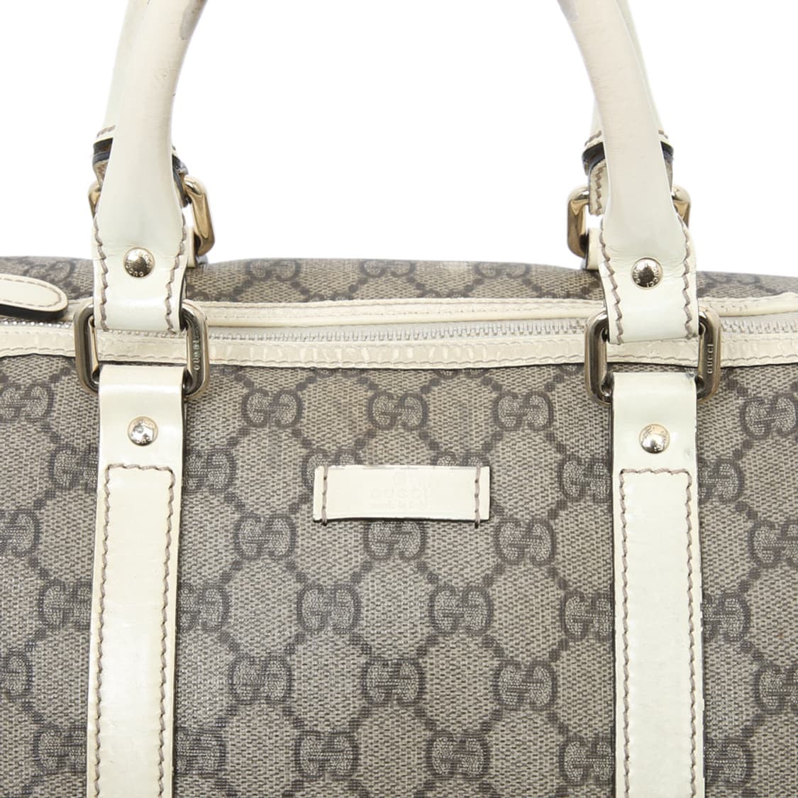 구찌 보스턴백 GG 화이트 PVC 토트 193603 상품이미지7