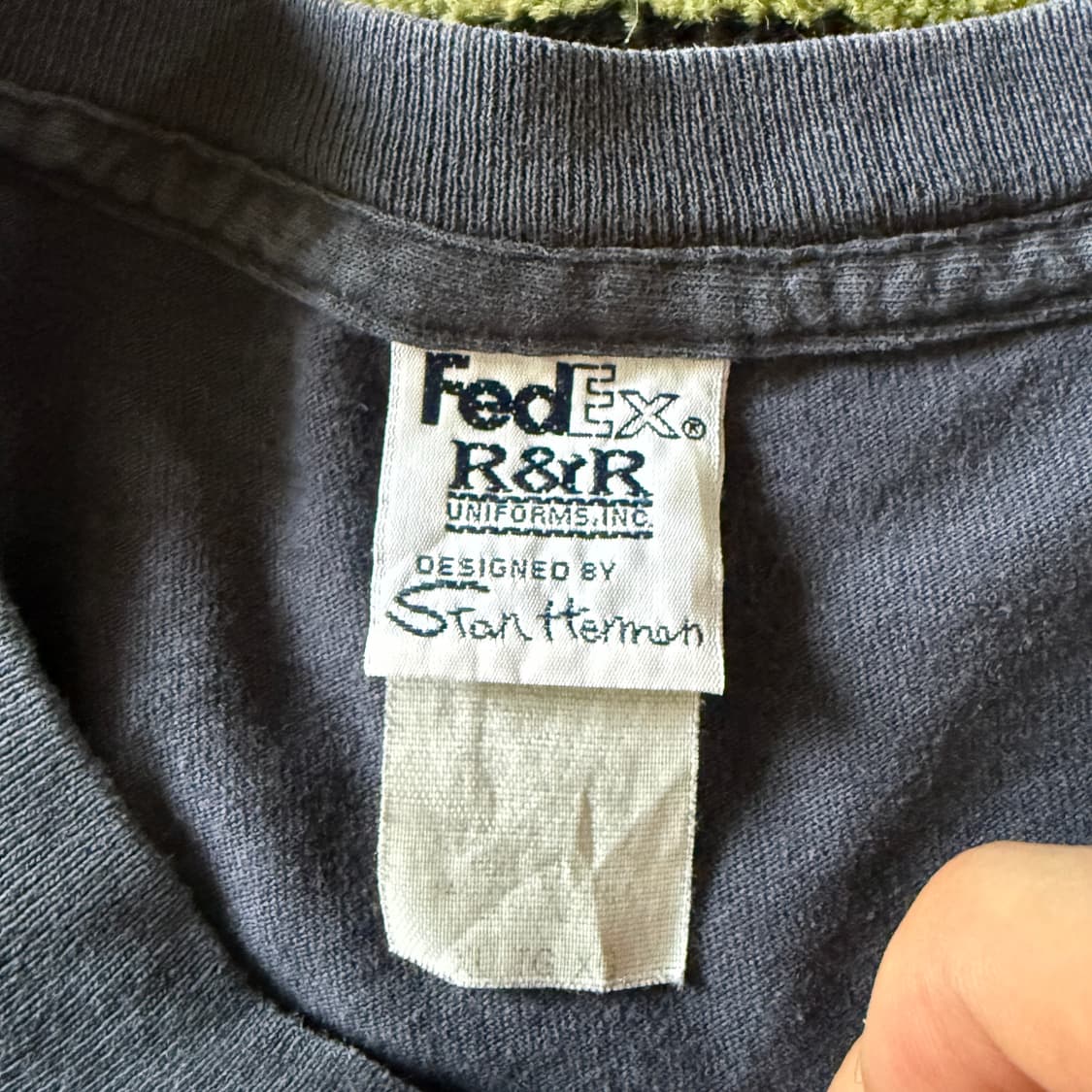 90s USA FedEx Faded Stan Herman 포켓 티셔츠 상품이미지8