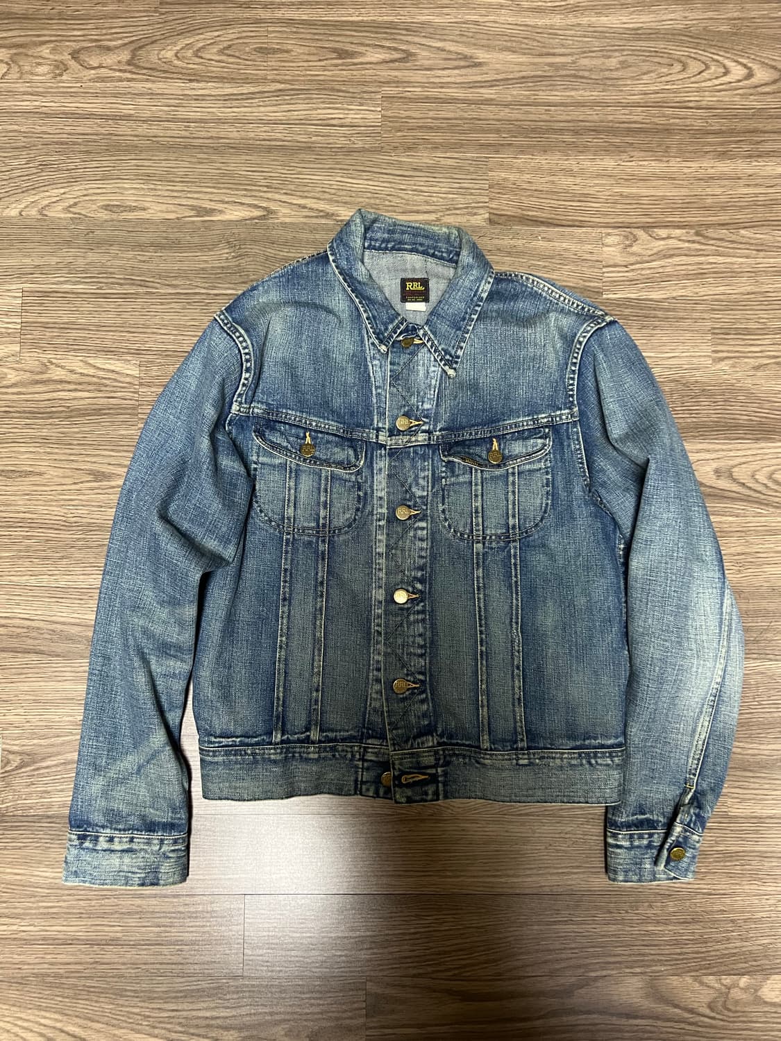 rrl 더블알엘 lot271 트러커 데님자켓 m사이즈 웨어하우스 풀카운트 상품이미지1