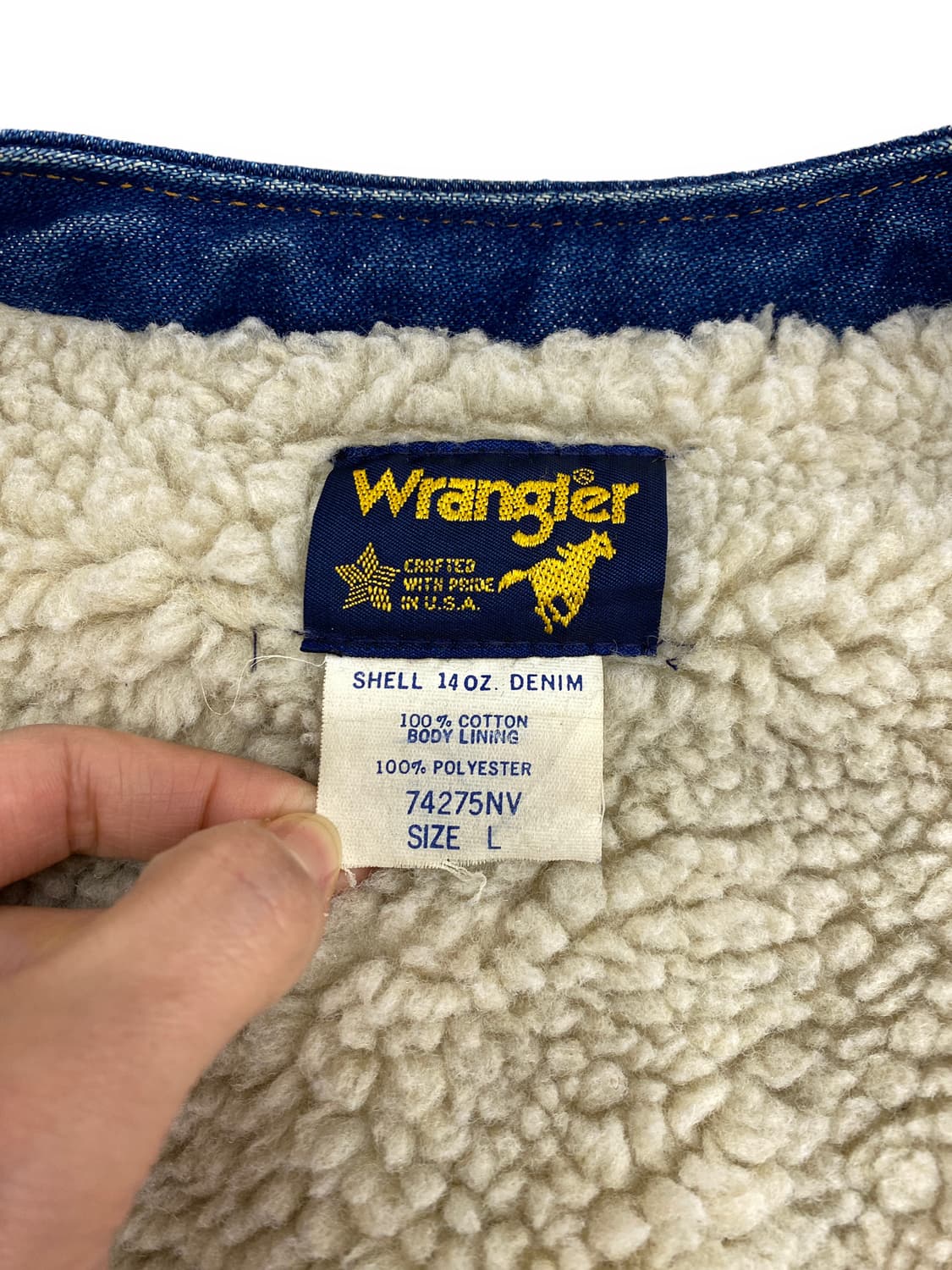 7-80’s 랭글러 데님 쉐르파 베스트 상품이미지5