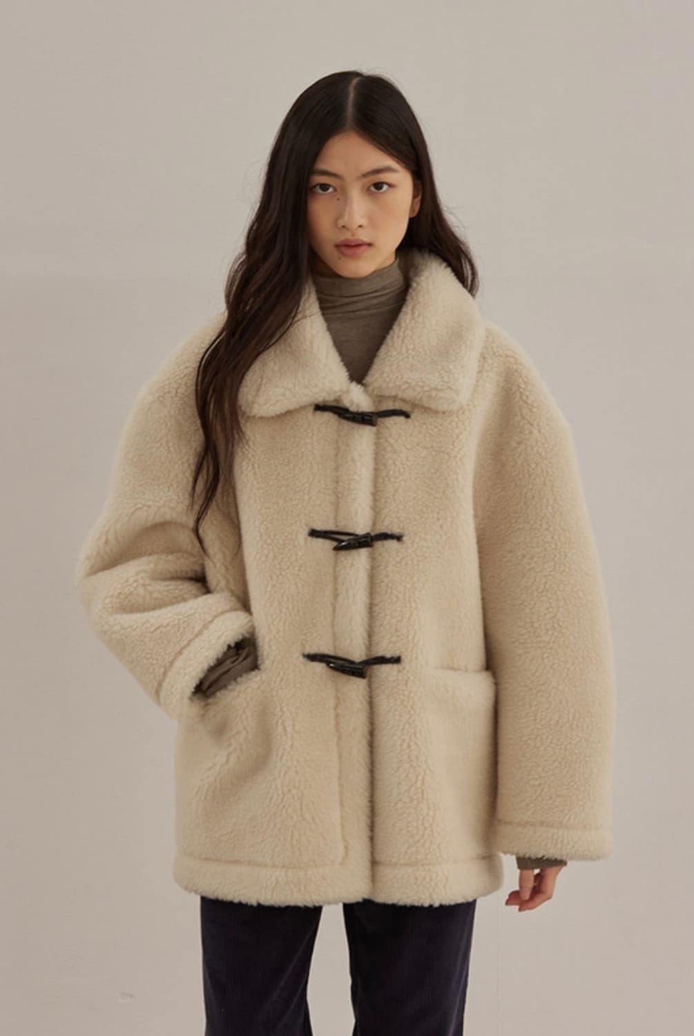 NAVAN DUFFLE HALF COAT 상품이미지1