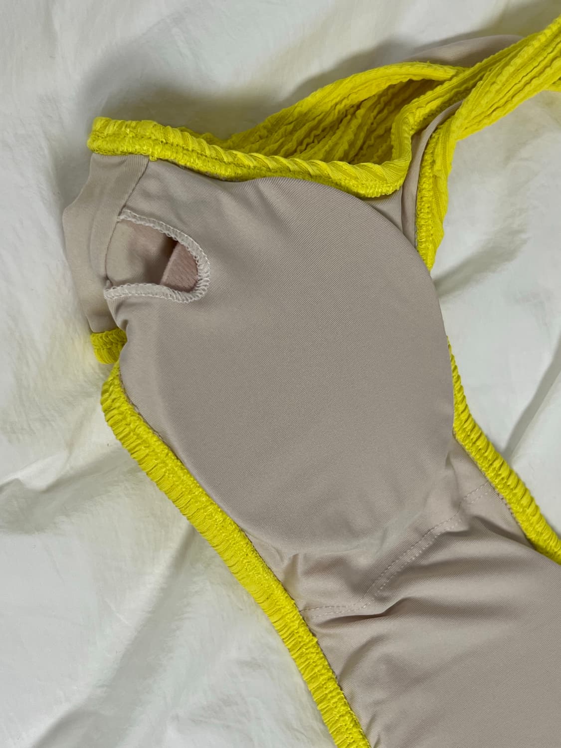 샌드사운드 위글 미드탑 비키니 스윔수트 옐로우 F 상품이미지5