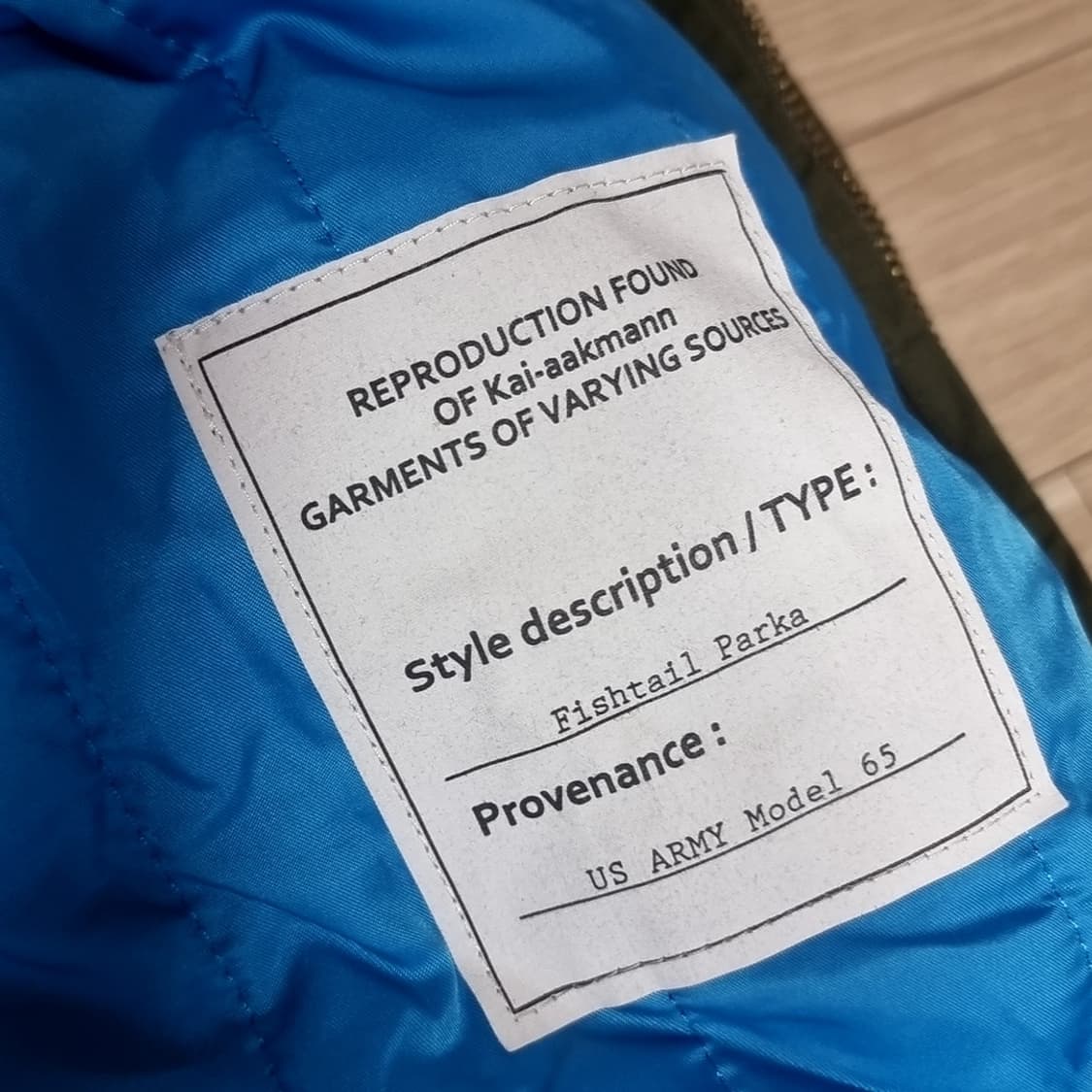 카이아크만 m65 피쉬테일 파카(100-110) 상품이미지9