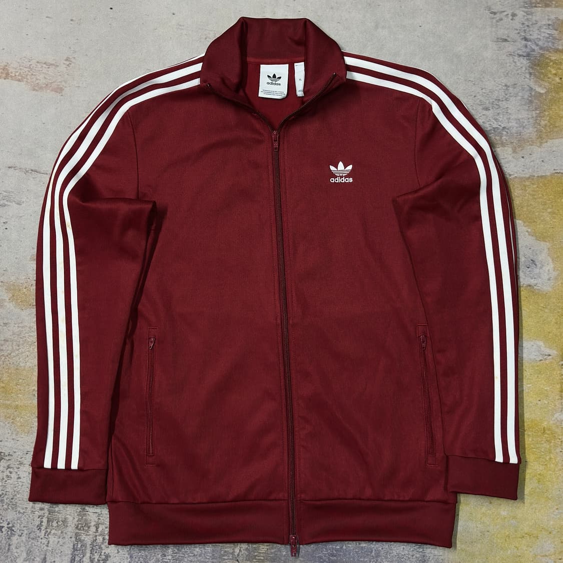 아디다스 베켄바우어 버건디 트랙세트 XL 상품이미지3
