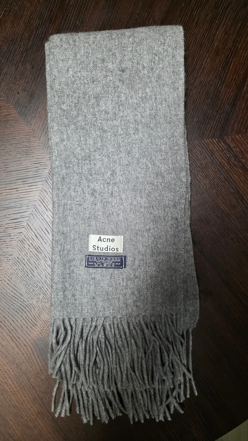 [신동품]아크네스튜디오 머플러 / 그레이 버진울 상품이미지1