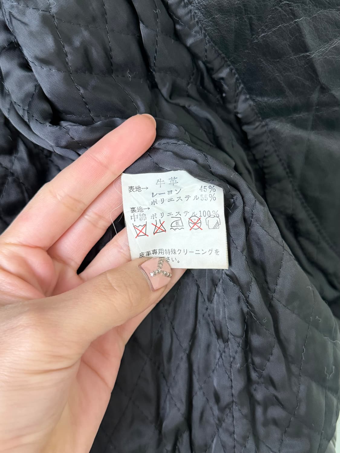 JPN 빈티지 카우 레더 푸퍼 자켓 상품이미지5