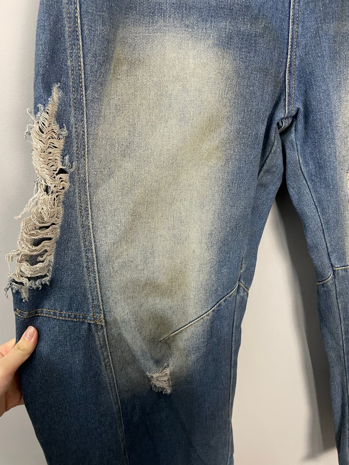 빈티지 데미지 워싱 데님 팬츠 H1869 상품이미지6