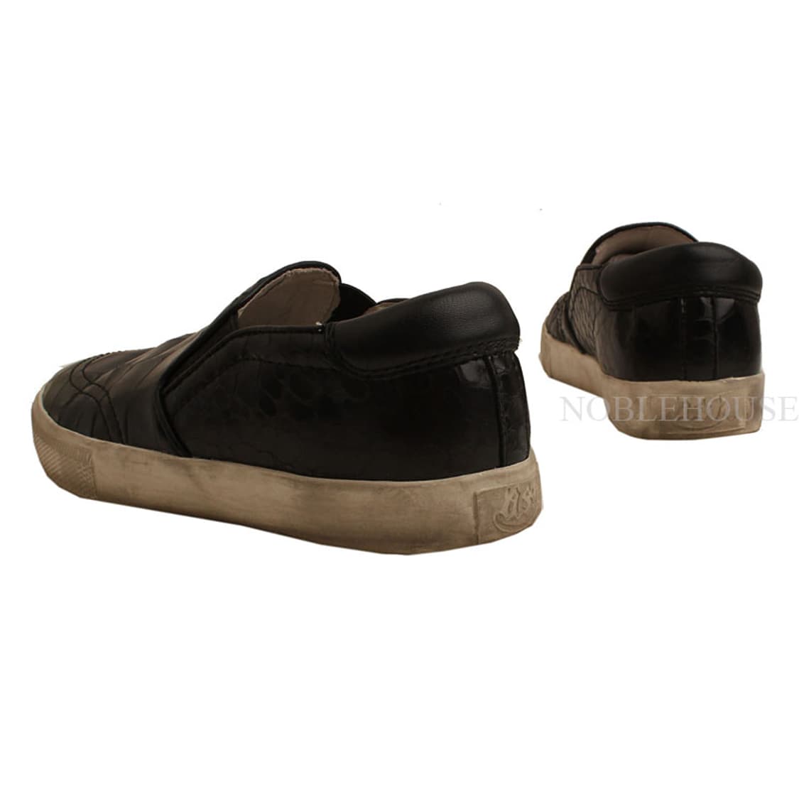 아쉬 블랙 와니패턴 레더 슬립온 36 상품이미지4