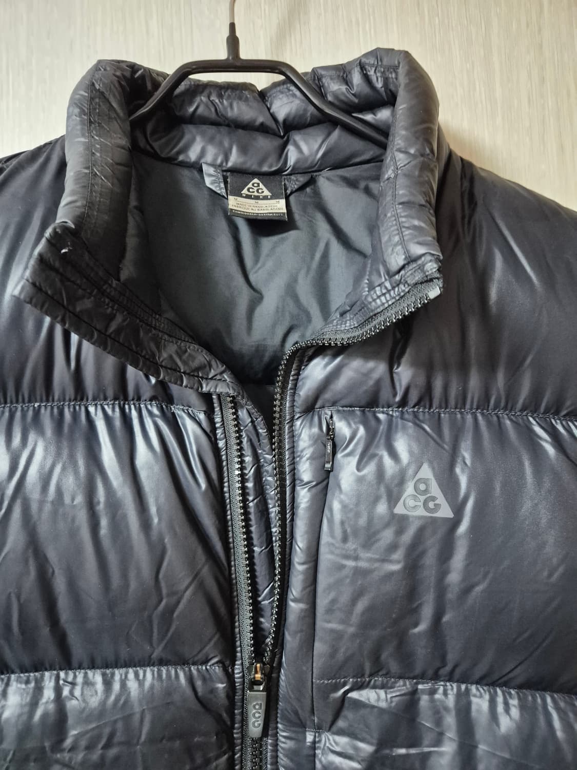 acg 나이키 ACG 구스다운 패딩 베스트 패딩조끼 M 블랙 상품이미지3